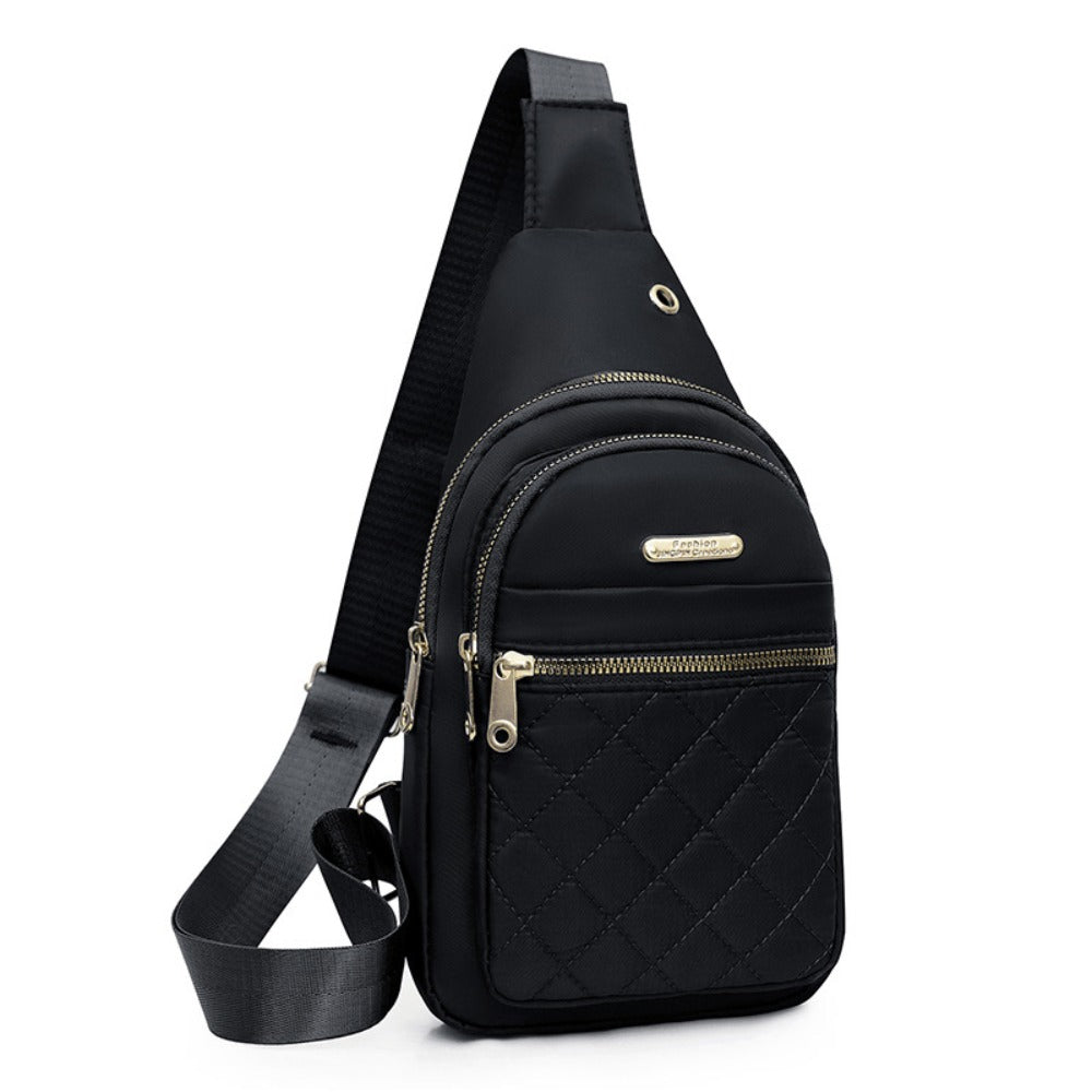 Sling Bag – Nylon, Lightweight, Multi-Pocket, Adjustable Strap – detail view 10