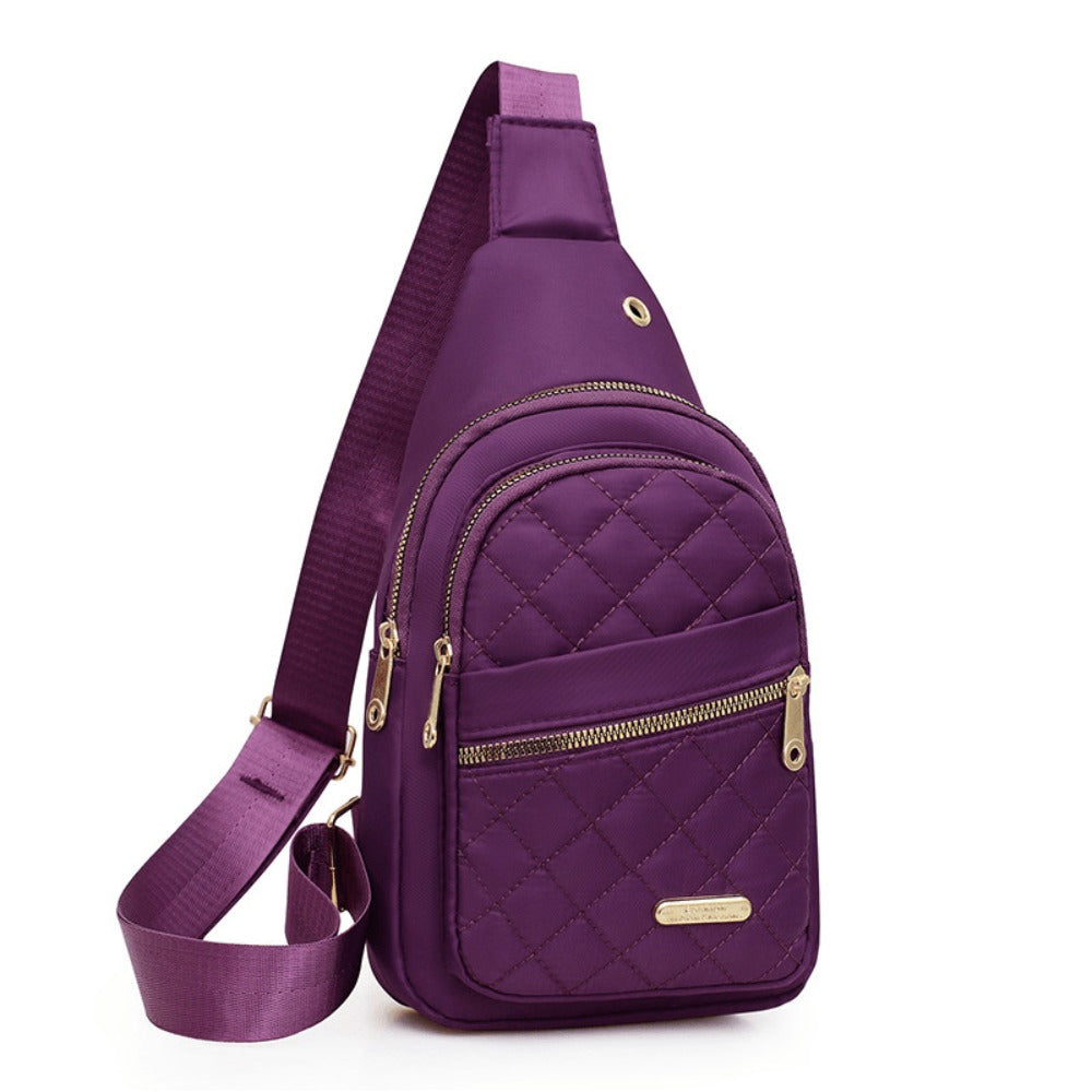 Sling Bag – Nylon, Lightweight, Multi-Pocket, Adjustable Strap – detail view 6