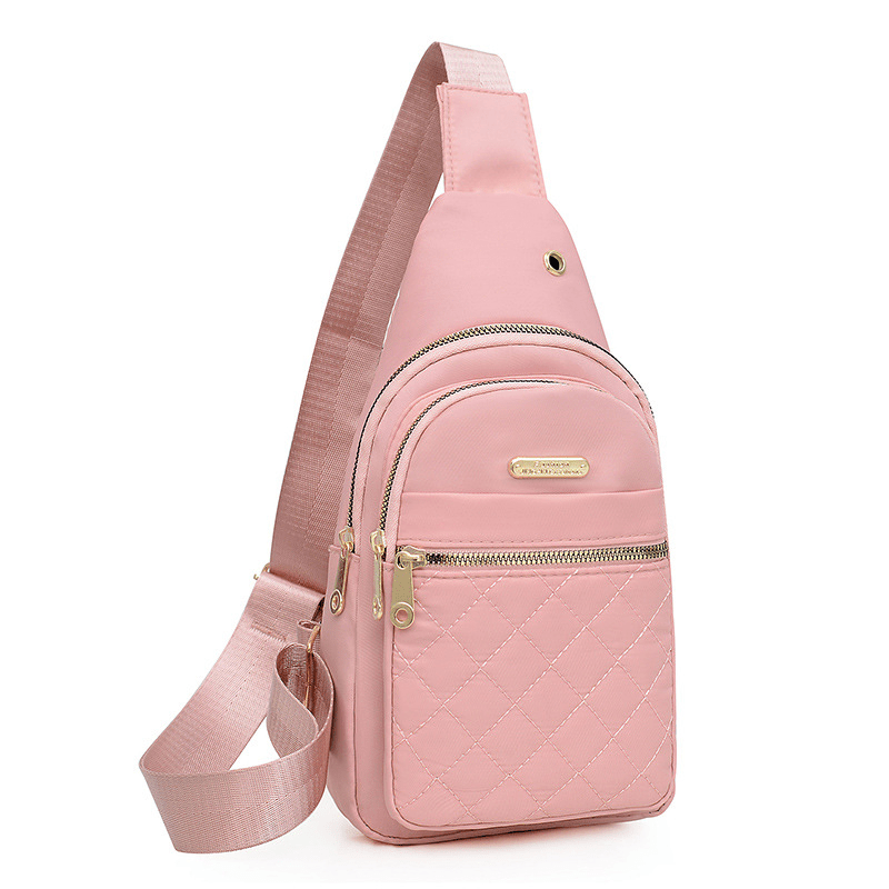 Sling Bag – Nylon, Lightweight, Multi-Pocket, Adjustable Strap – detail view 20