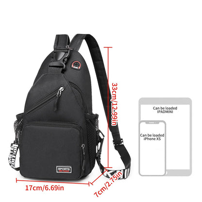 Sling Bag – Nylon, Lightweight, Compact, for Travel – detail view 12