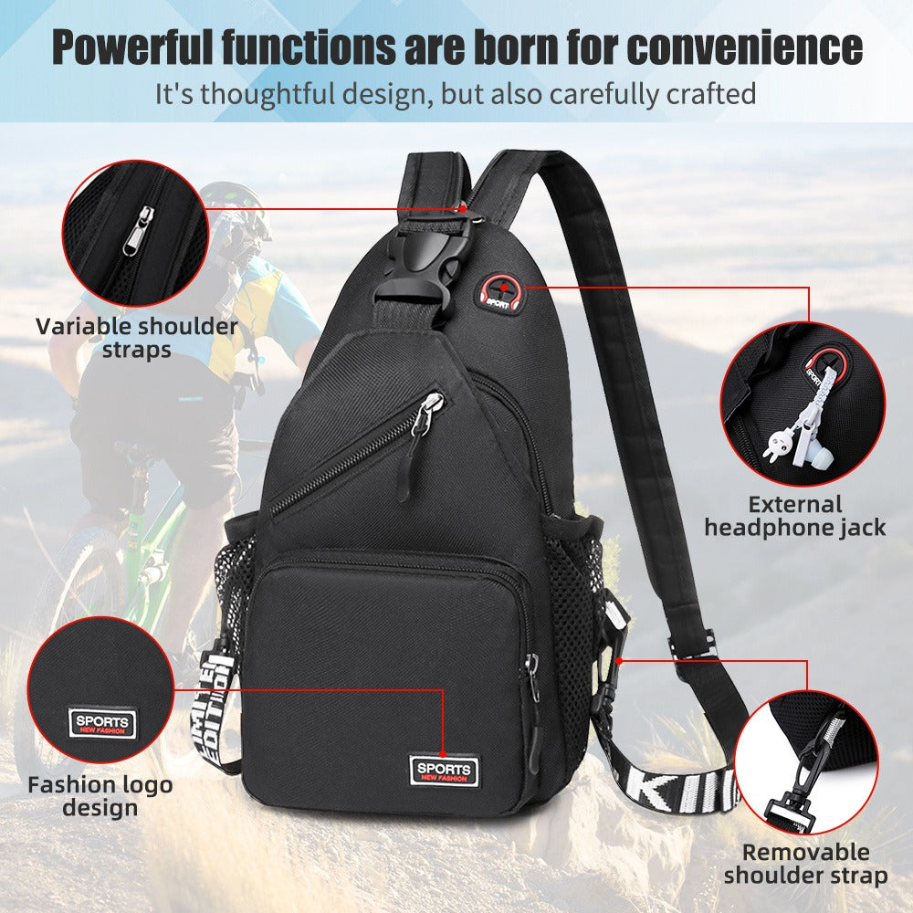Sling Bag – Nylon, Lightweight, Compact, for Travel – detail view 4