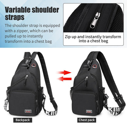 Sling Bag – Nylon, Lightweight, Compact, for Travel – detail view 8