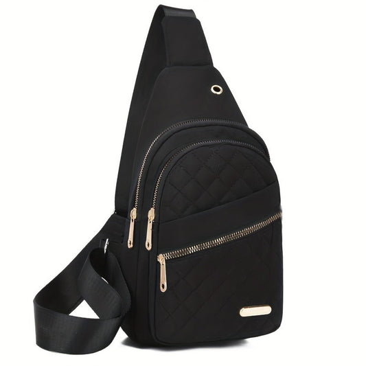 Sling Bag – Nylon, Multi-Pocket, Adjustable Strap, for Travel – detail view 7