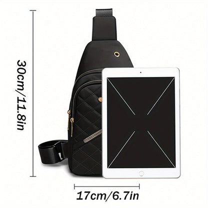 Sling Bag – Nylon, Multi-Pocket, Adjustable Strap, for Travel – detail view 9