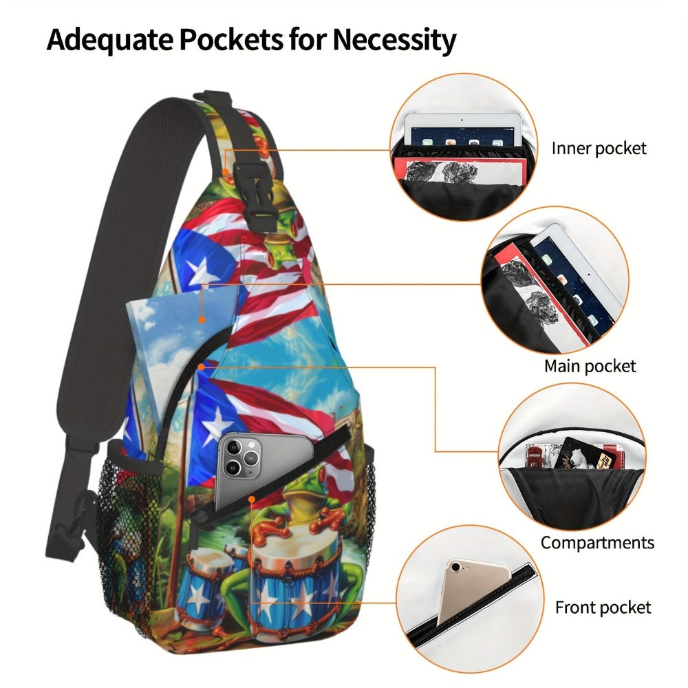 Sling Bag – Polyester, Foldable, Large Capacity, for Travel – detail view 4