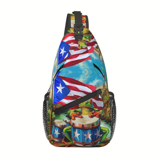 Sling Bag – Polyester, Foldable, Large Capacity, for Travel – front view