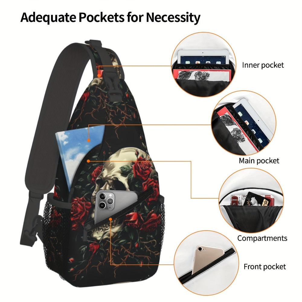 Sling Bag – Polyester, Large Capacity, Foldable, for Travel & Work – detail view 4