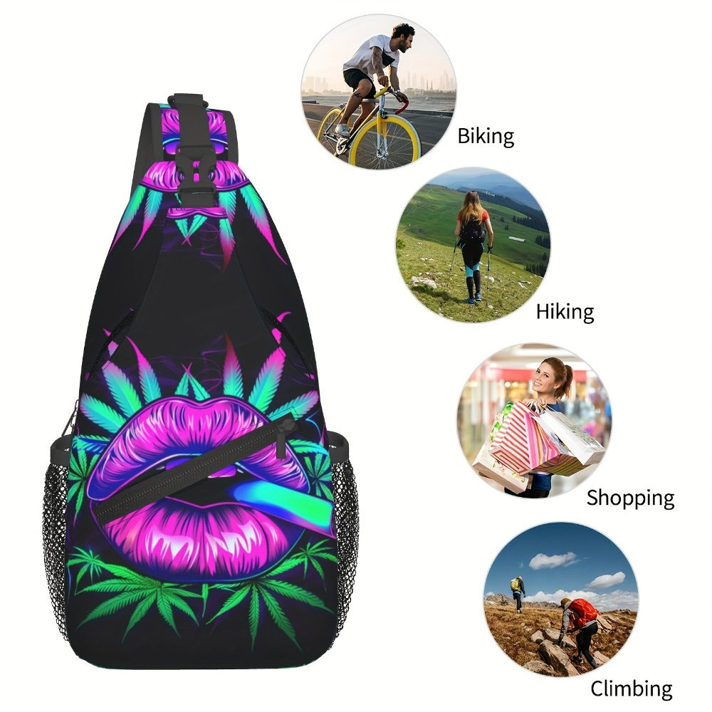 Sling Bag – Polyester, Large Capacity, for Travel & School – detail view 5