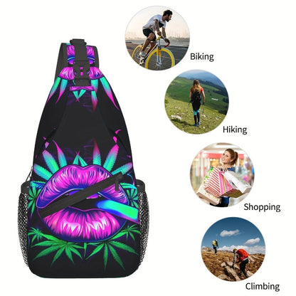 Sling Bag – Polyester, Large Capacity, for Travel & School – detail view 5