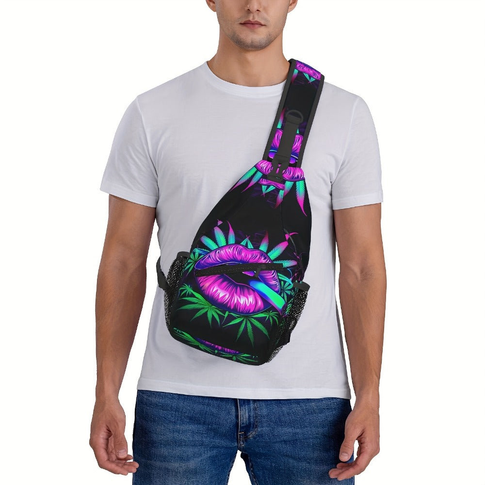 Sling Bag – Polyester, Large Capacity, for Travel & School – detail view 7