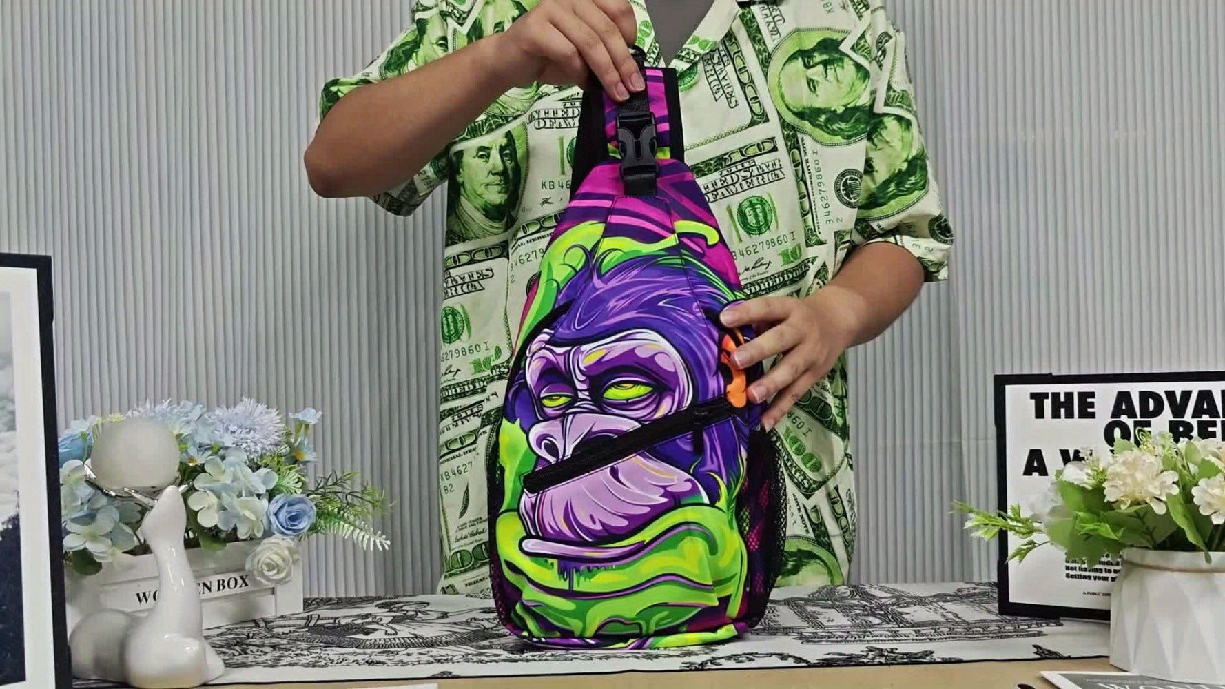 Sling Bag – Polyester, Large Capacity, for Travel – detail view 10