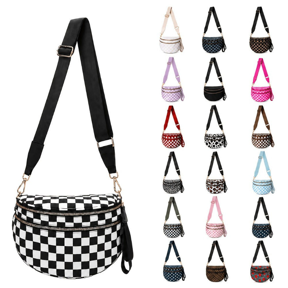 Sling Bag – PU Leather, Adjustable Strap, for Everyday Use – front view