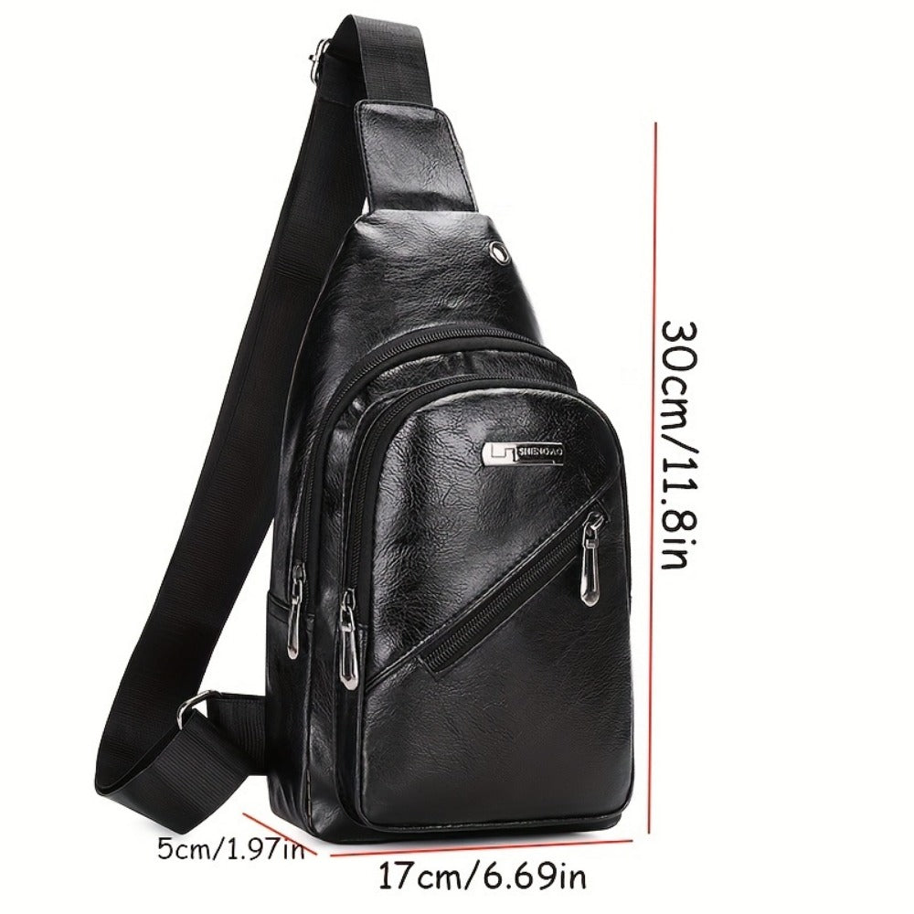 Sling Bag – PU Leather, Large Capacity, for Travel & Everyday Use – detail view 2