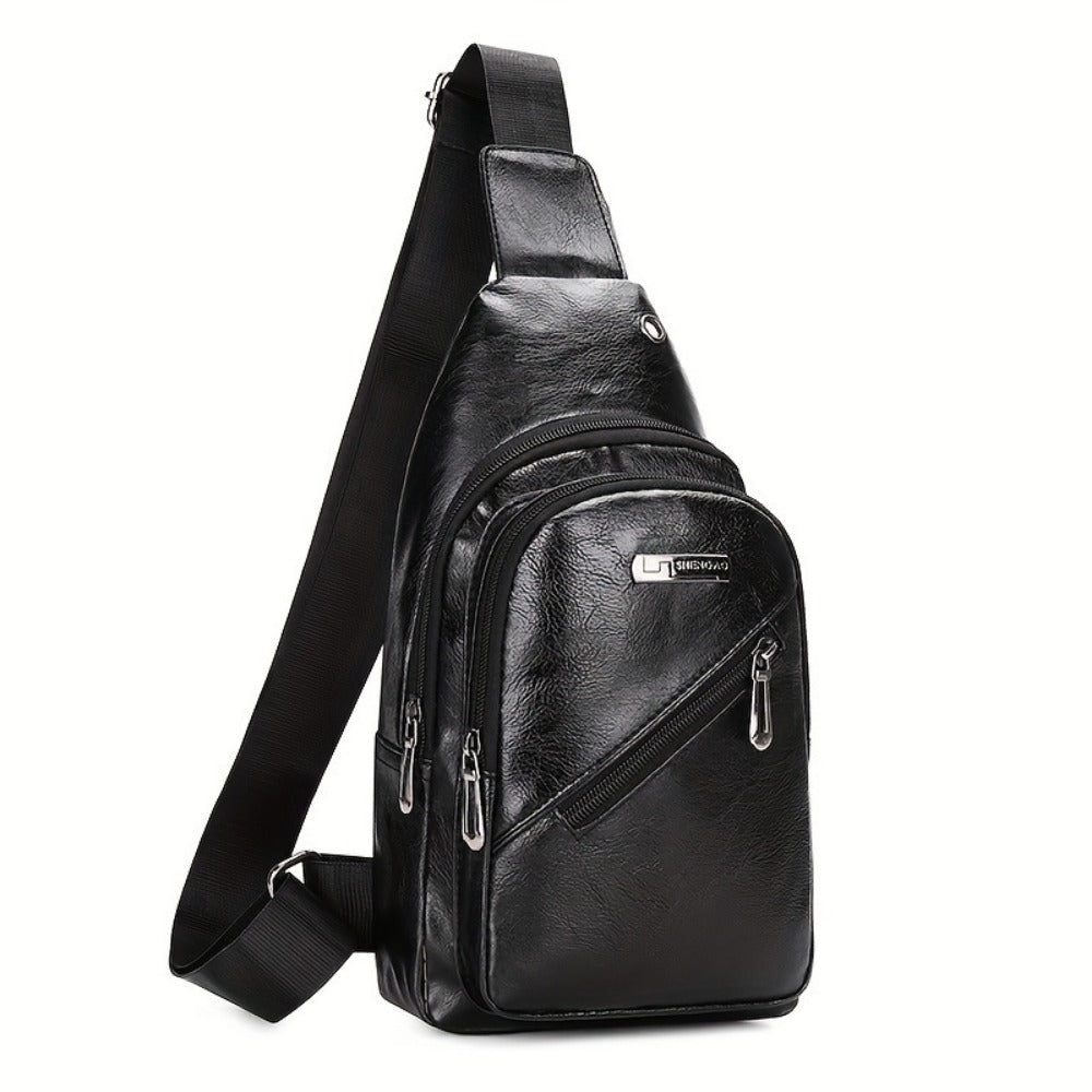 Sling Bag – PU Leather, Large Capacity, for Travel & Everyday Use – detail view 9