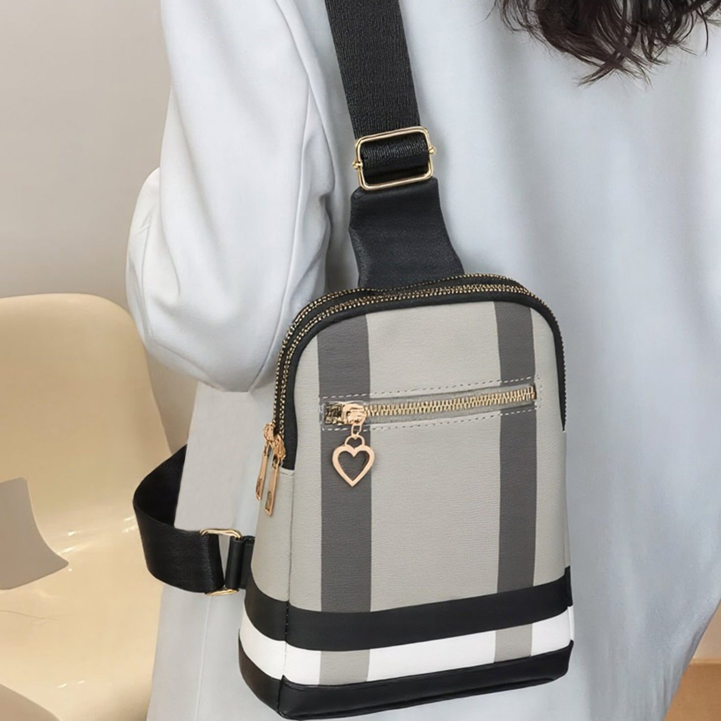 Sling Bag – 4 Colors, PU Leather, Multi Pocket, for Work – detail view 29