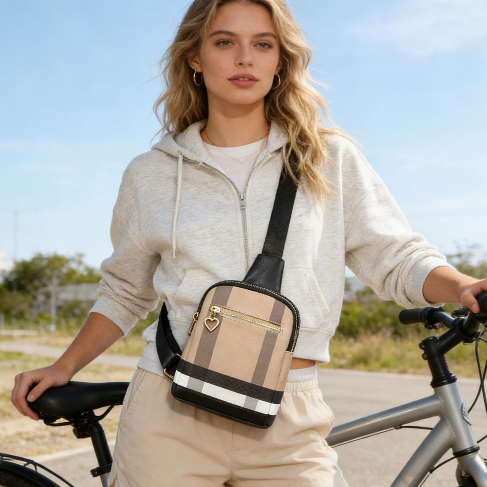Sling Bag – 4 Colors, PU Leather, Multi Pocket, for Work – detail view 9