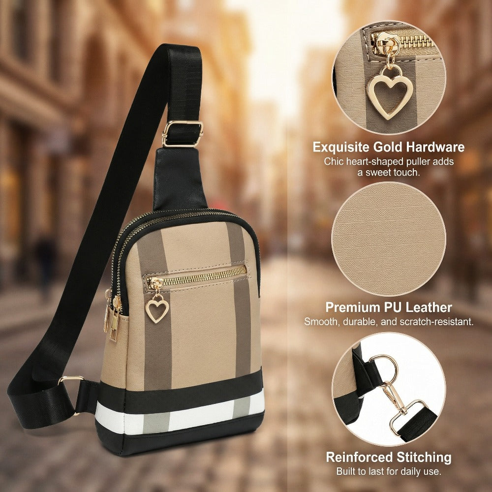 Sling Bag – 4 Colors, PU Leather, Multi Pocket, for Work – detail view 19