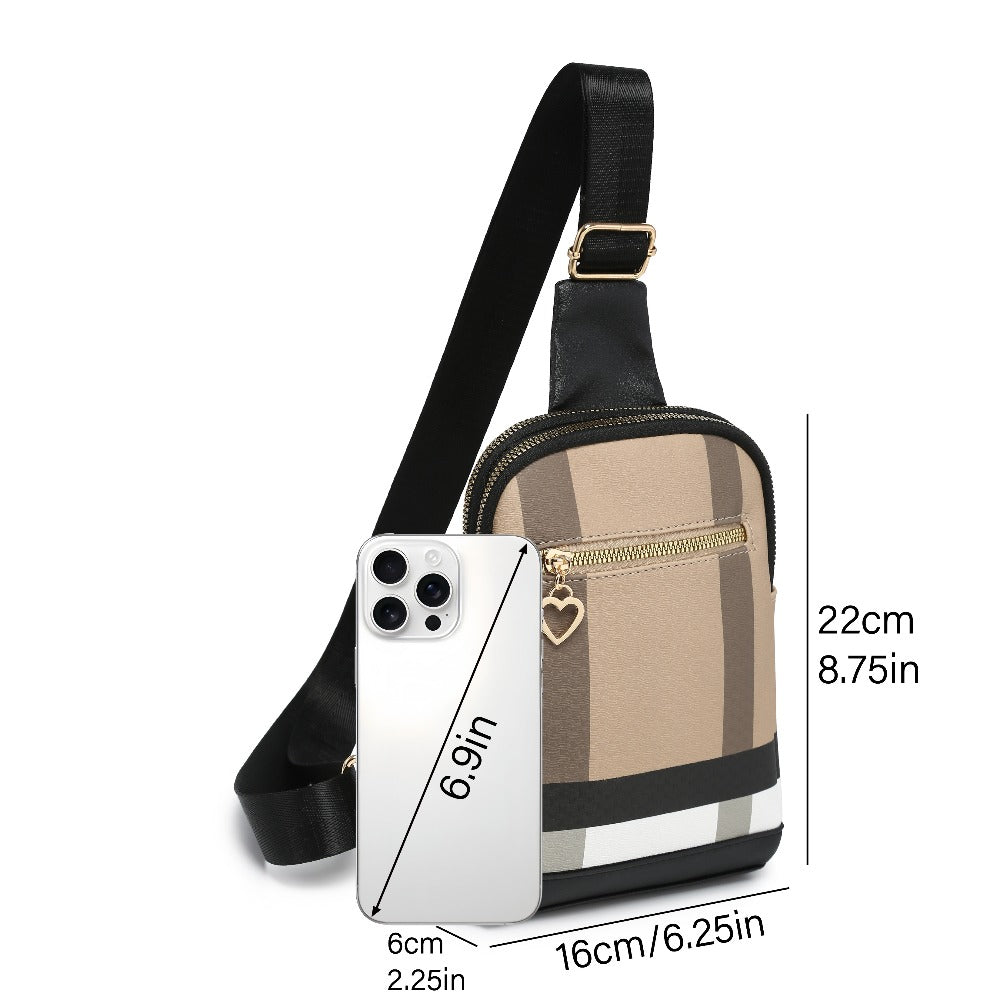 Sling Bag – 4 Colors, PU Leather, Multi Pocket, for Work – detail view 3