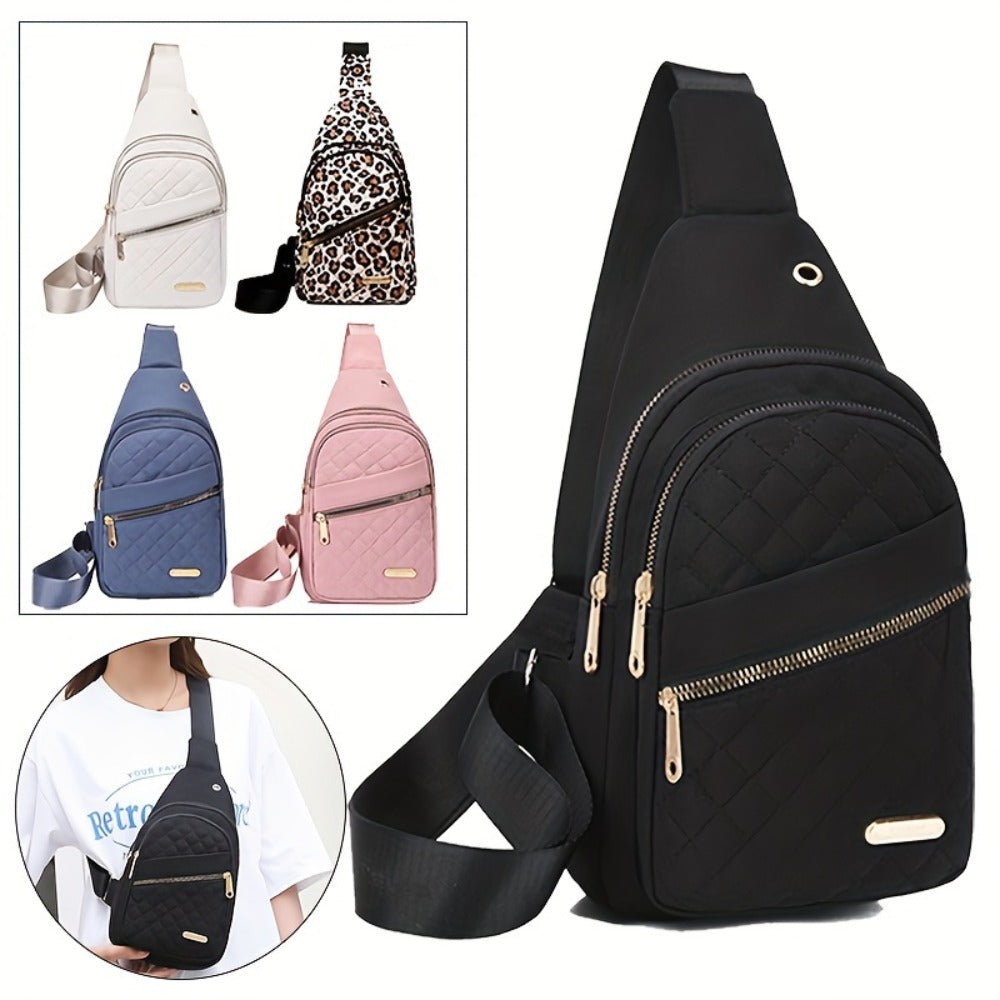 Sling Bag – Quilted, Lightweight, for Travel & Everyday Use – front view