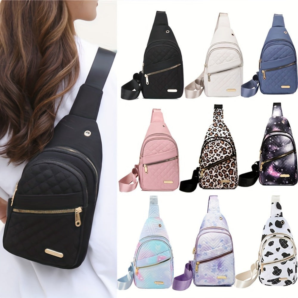 Sling Bag – Quilted, Lightweight, for Travel & Everyday Use – front view