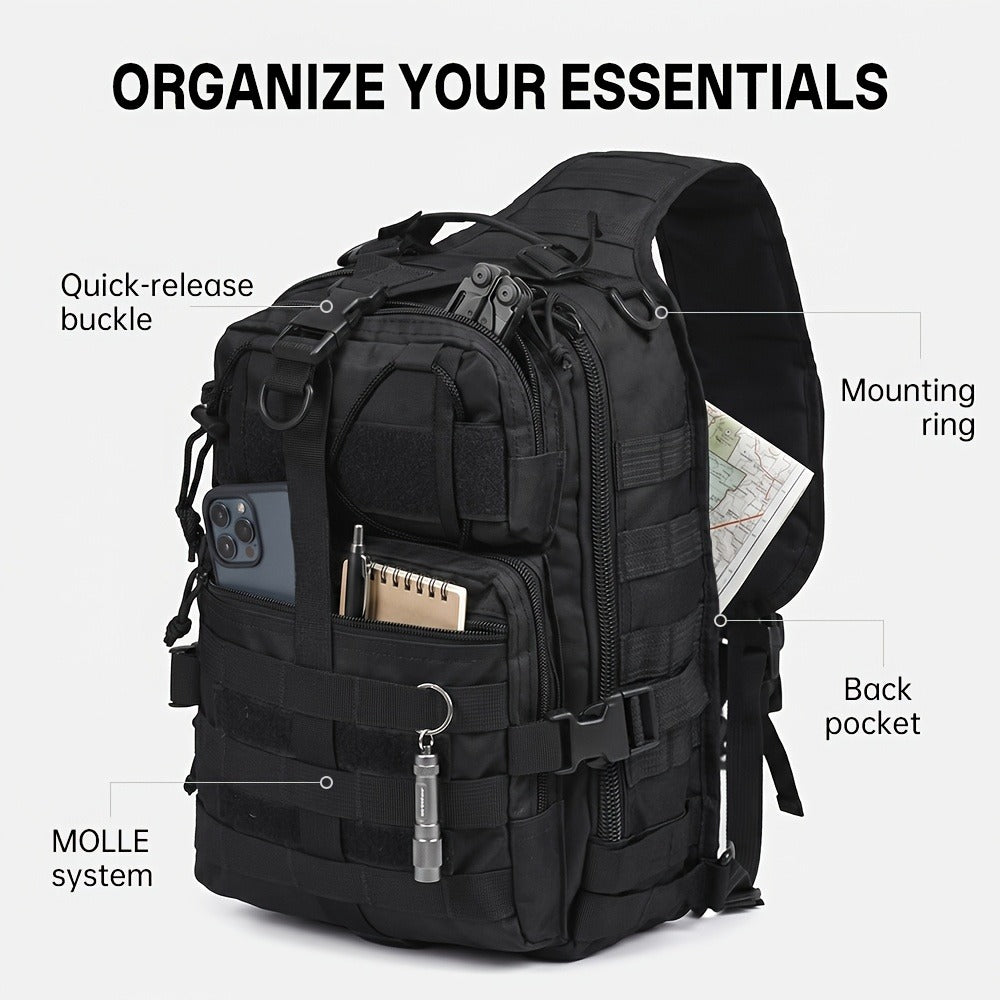 Sling Bag – for Travel & Everyday Use, Outdoor Sling Sports Tactical Hiking – detail view 9