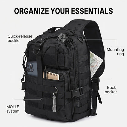 Sling Bag – for Travel & Everyday Use, Outdoor Sling Sports Tactical Hiking – detail view 9