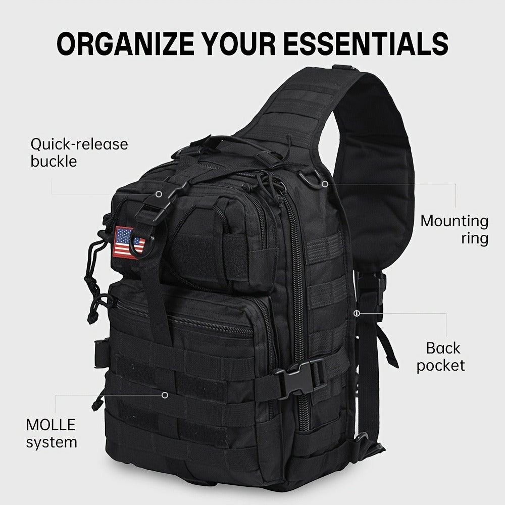 Sling Bag – for Travel & Everyday Use, Outdoor Sling Sports Tactical Hiking – detail view 13