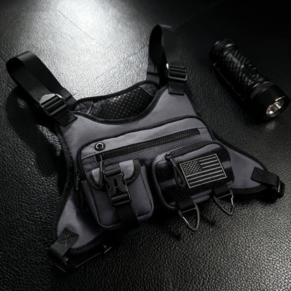 Sling Bag – for Travel & Work, Tactical Sports Chest Hollowed Out – detail view 2
