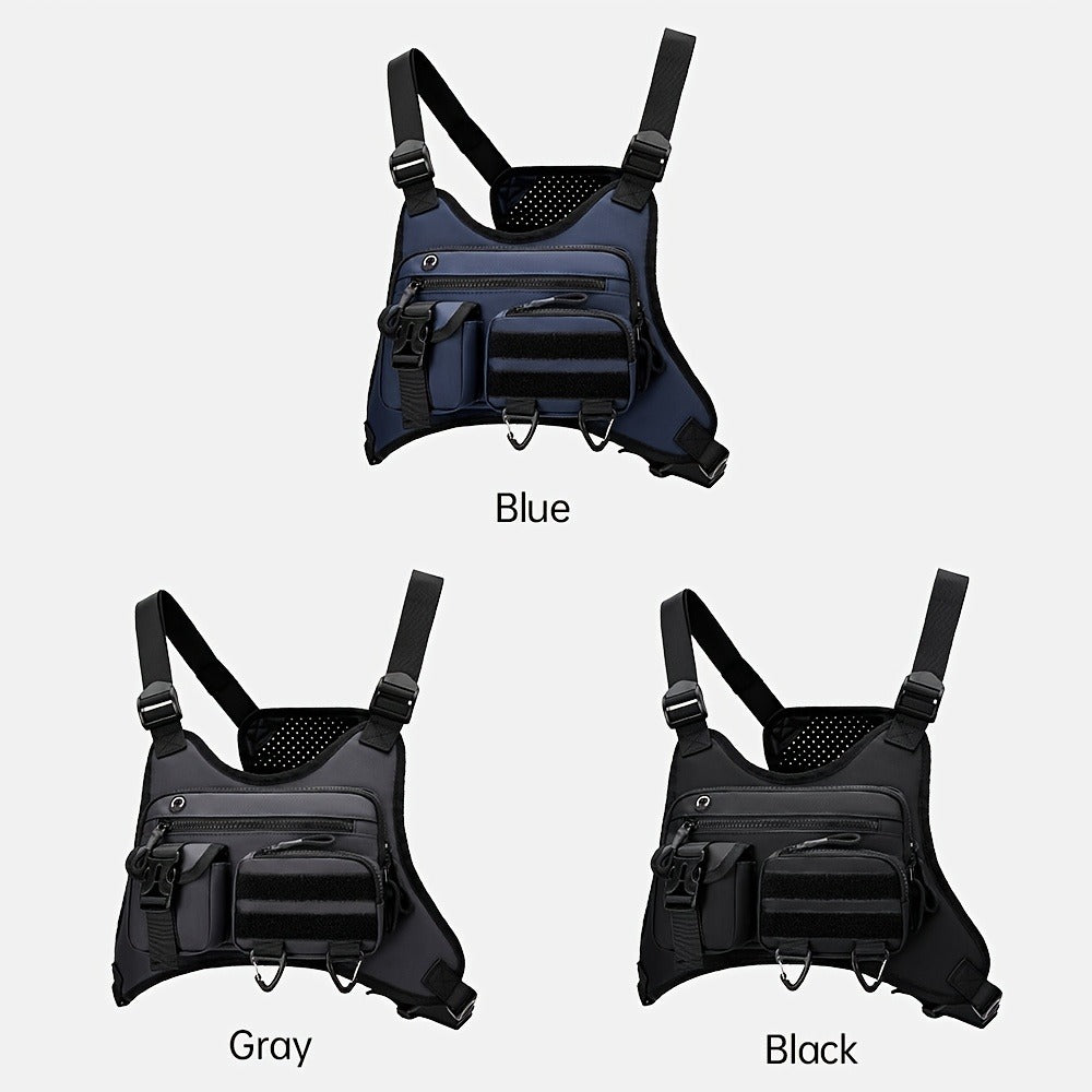 Sling Bag – for Travel & Work, Tactical Sports Chest Hollowed Out – detail view 15