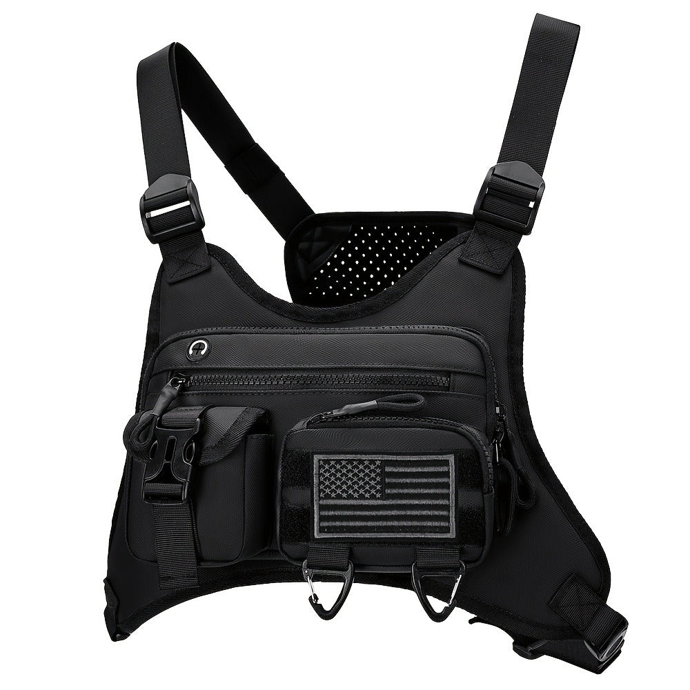 Sling Bag – for Travel & Work, Tactical Sports Chest Hollowed Out – detail view 5