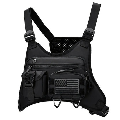 Sling Bag – for Travel & Work, Tactical Sports Chest Hollowed Out – detail view 5
