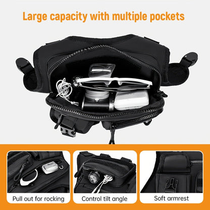 Sling Bag – for Travel & Work, Tactical Sports Chest Hollowed Out – detail view 10