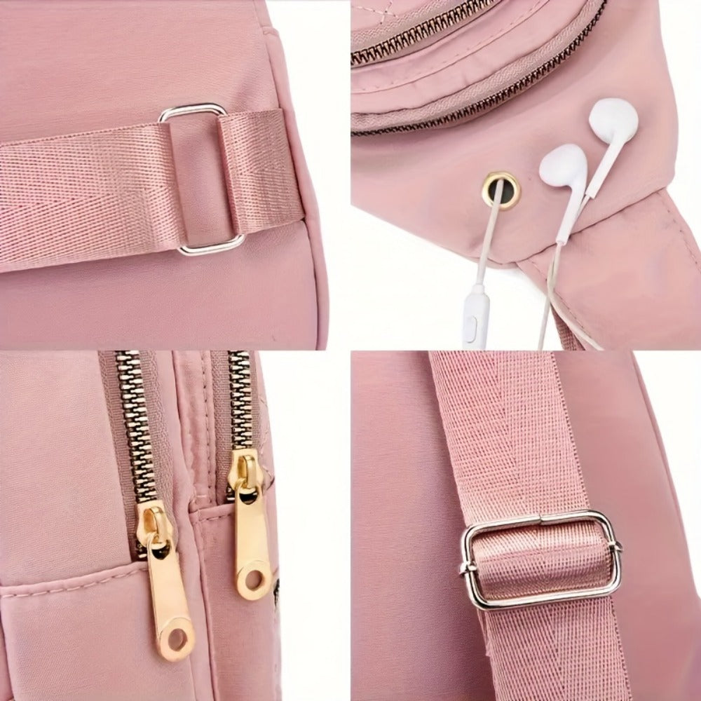 Sling Bag – for Travel, Diamond Pattern Chest Adjustable Strap – detail view 17