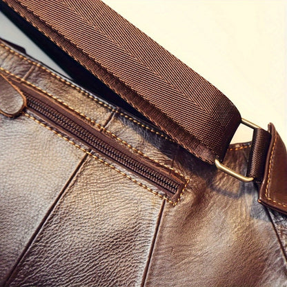 Sling Bag – for Travel, Leather Sling Vintage Chest Pack – detail view 12
