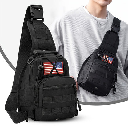Sling Bag – for Travel, Oxford Cloth Chest Phone Pocket – detail view 17