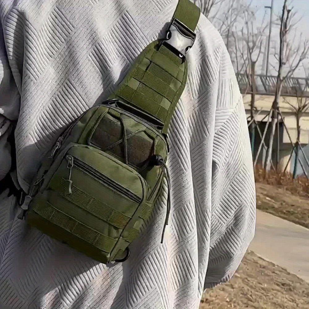 Sling Bag – for Travel, Oxford Cloth Chest Phone Pocket – detail view 20