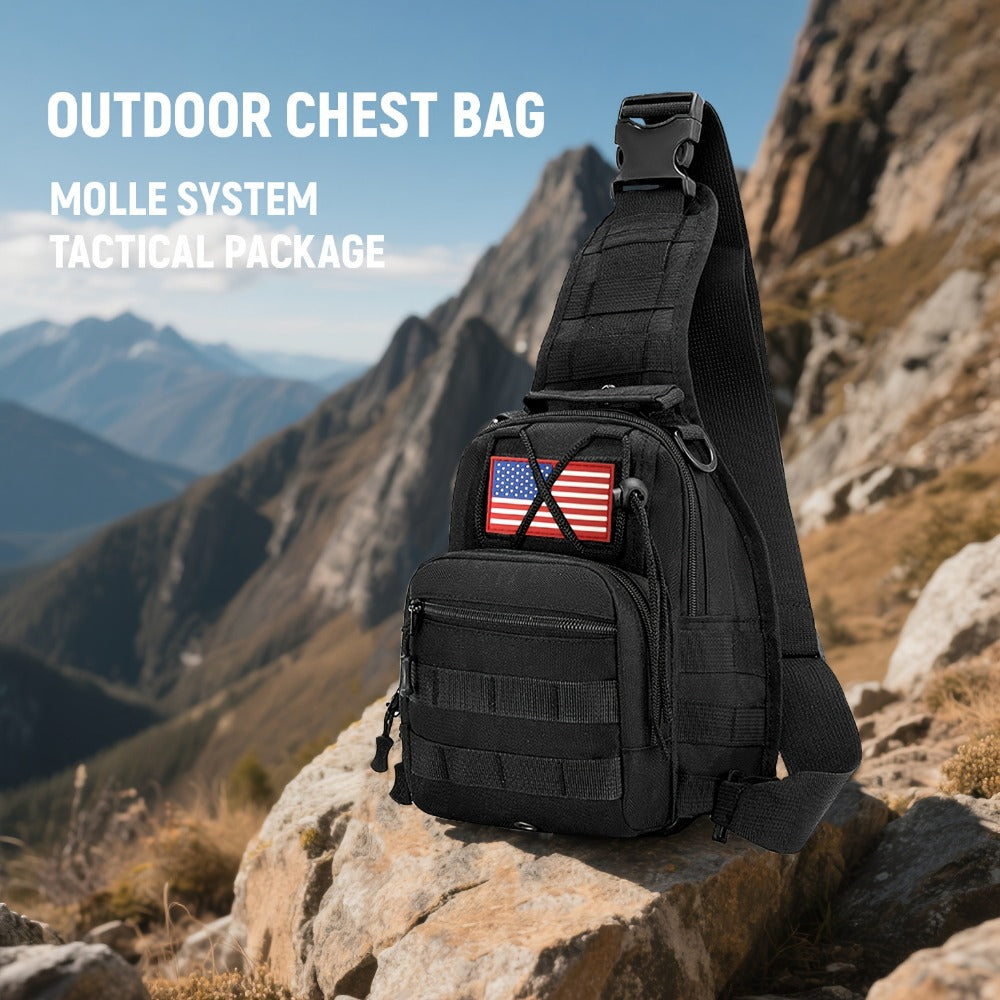 Sling Bag – for Travel, Oxford Cloth Chest Phone Pocket – detail view 21