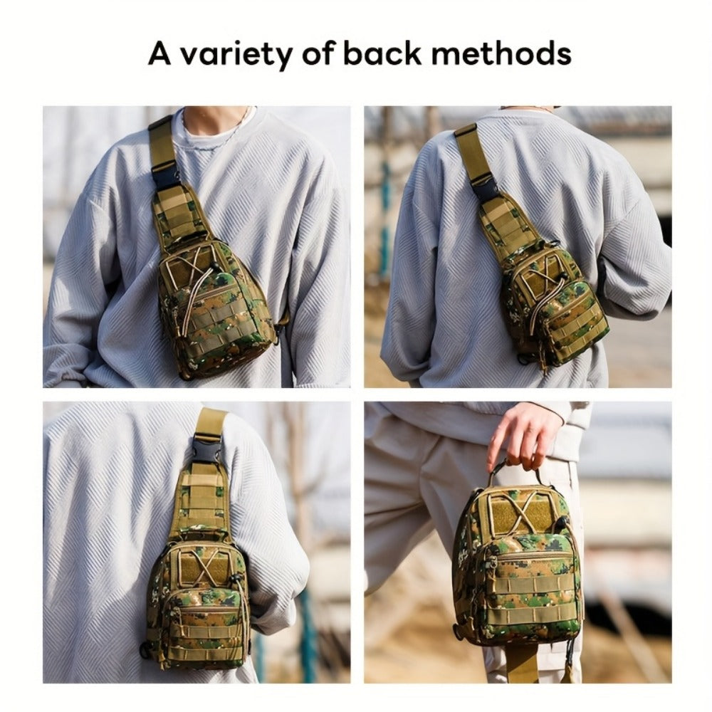 Sling Bag – for Travel, Oxford Cloth Chest Phone Pocket – detail view 24