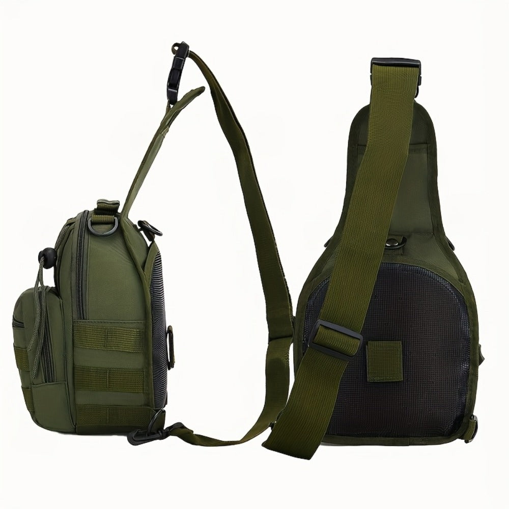 Sling Bag – for Travel, Oxford Cloth Chest Phone Pocket – detail view 28