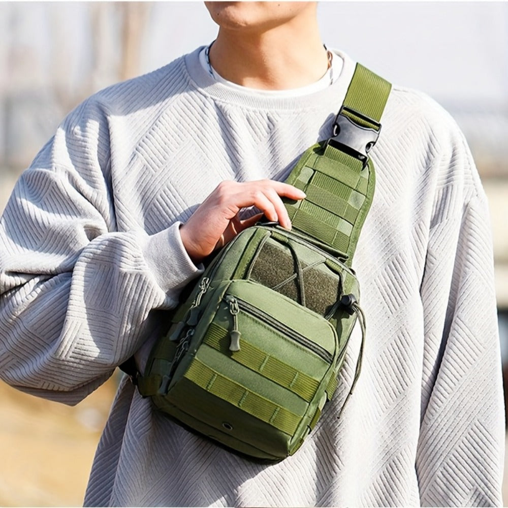 Sling Bag – for Travel, Oxford Cloth Chest Phone Pocket – detail view 33