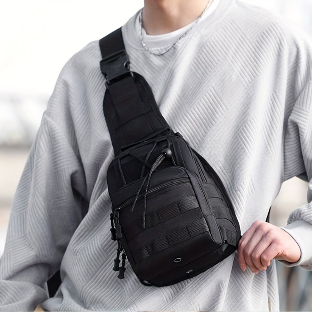 Sling Bag – for Travel, Oxford Cloth Chest Phone Pocket – detail view 34
