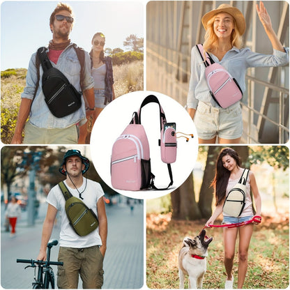 Sling Bag – for Travel, Sling Detachable Phone Pouch Hiking – detail view 12