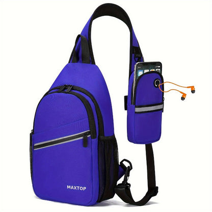 Sling Bag – for Travel, Sling Detachable Phone Pouch Hiking – detail view 14