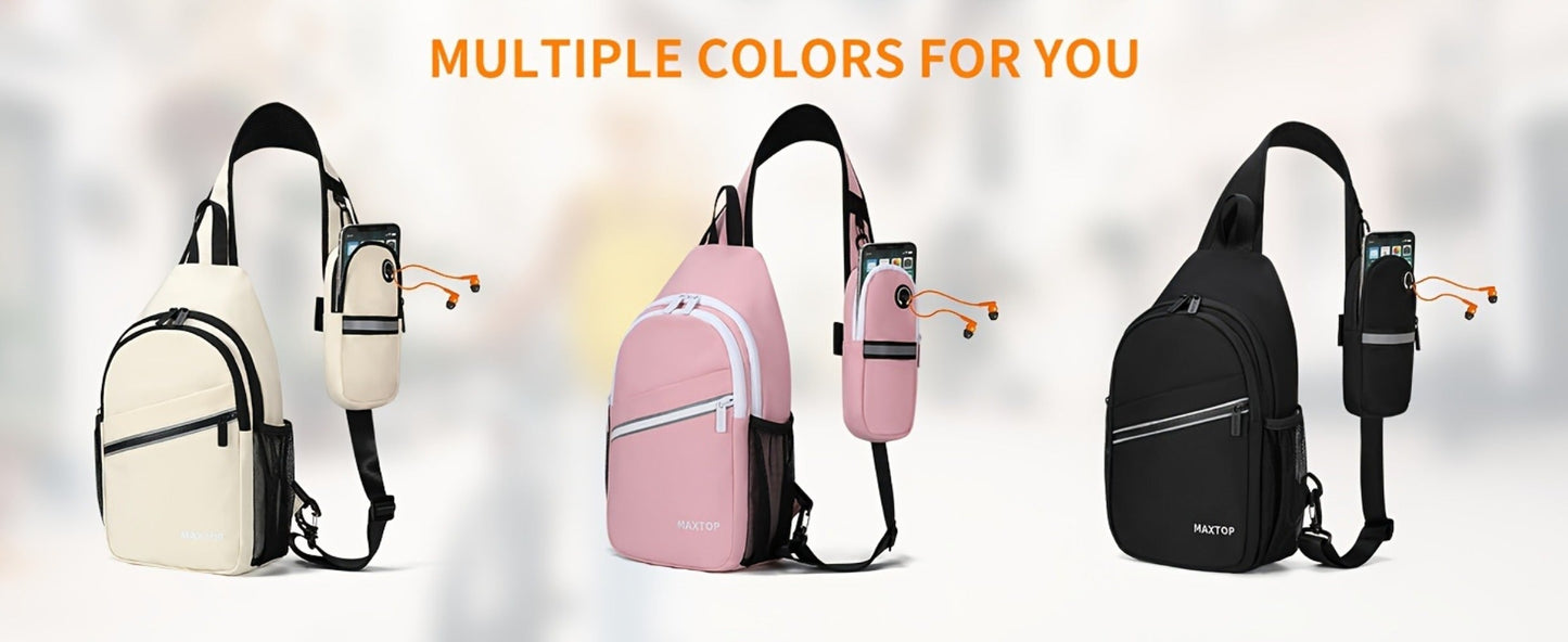 Sling Bag – for Travel, Sling Detachable Phone Pouch Hiking – detail view 16