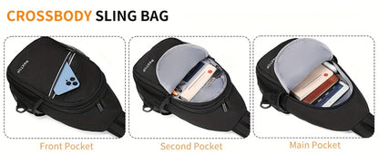 Sling Bag – for Travel, Sling Detachable Phone Pouch Hiking – detail view 17
