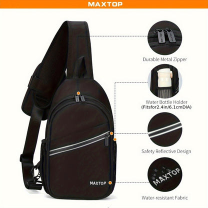 Sling Bag – for Travel, Sling Detachable Phone Pouch Hiking – detail view 6