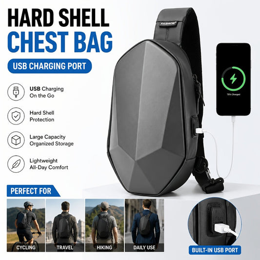 Sling Bag – USB Charging, for Travel & Everyday Use – front view