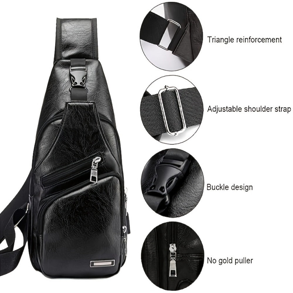 Sling Bag – USB Charging, Lightweight, for Travel – detail view 12