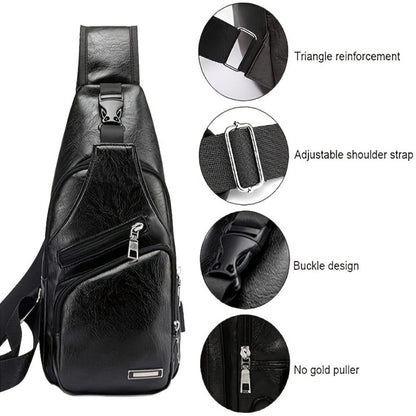 Sling Bag – USB Charging, Lightweight, for Travel – detail view 12
