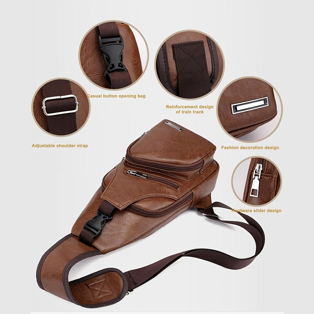 Sling Bag – USB Charging, Lightweight, for Travel – detail view 10